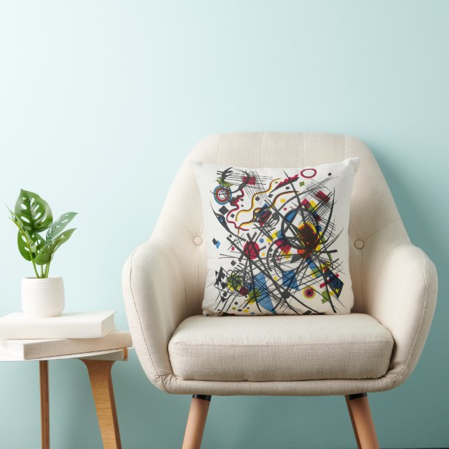 Almohada de lanzamiento de arte abstracto estilo K (Silla)