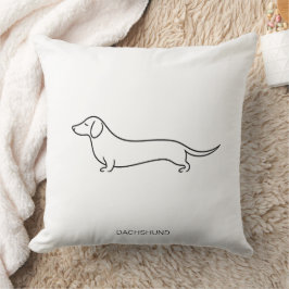 Almohada de lanzamiento de arte de línea única de