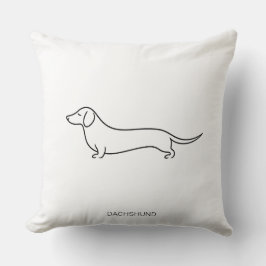 Almohada de lanzamiento de arte de línea única de 
