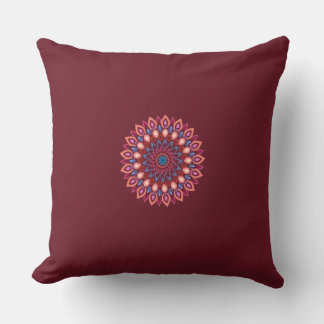 almohada de lanzamiento de arte de mandala