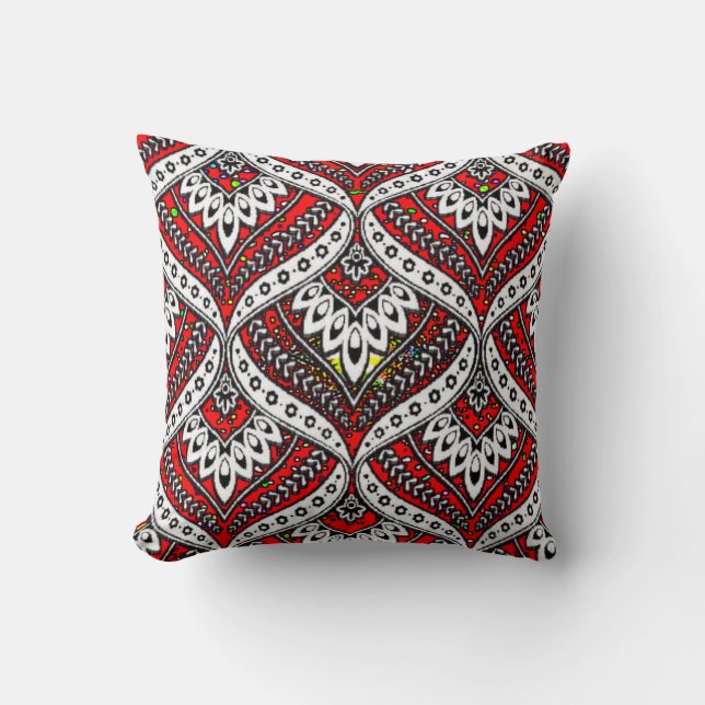 Almohada de lanzamiento de arte digital 3D colorid (Anverso)