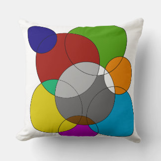 Almohada de lanzamiento de arte geométrico abstrac