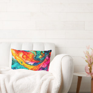 Almohada de lanzamiento de arte pop de medios mixt