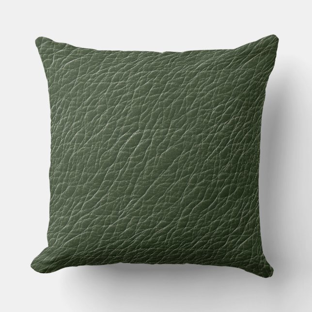 Almohada de lanzamiento de aspecto de cuero (Anverso)