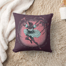 Almohada de lanzamiento de bailarina araña Pastel
