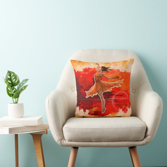 Almohada de lanzamiento de bailarina Balletcore –  (Silla)
