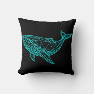 Almohada de lanzamiento de ballena friki genial