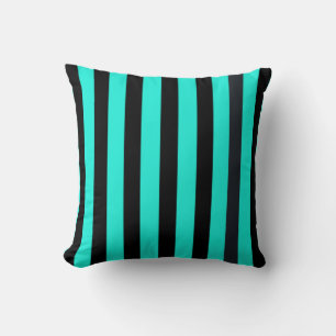 almohada de lanzamiento de banda verde azulada y n