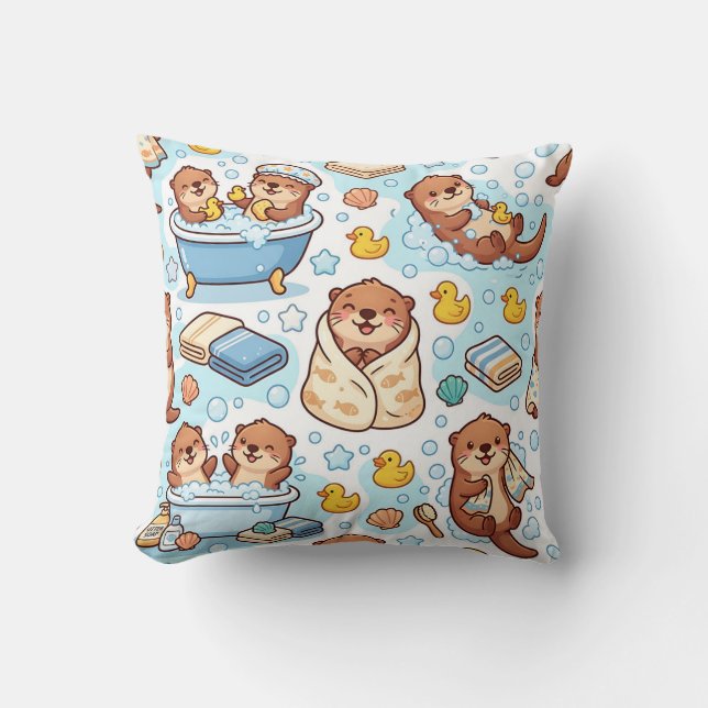 Almohada de lanzamiento de baño de burbujas de nut (Anverso)