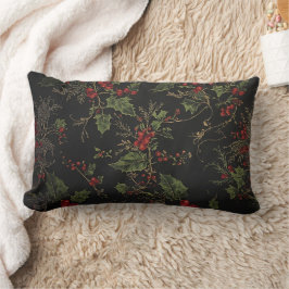 Almohada de lanzamiento de bayas carmesí victorian