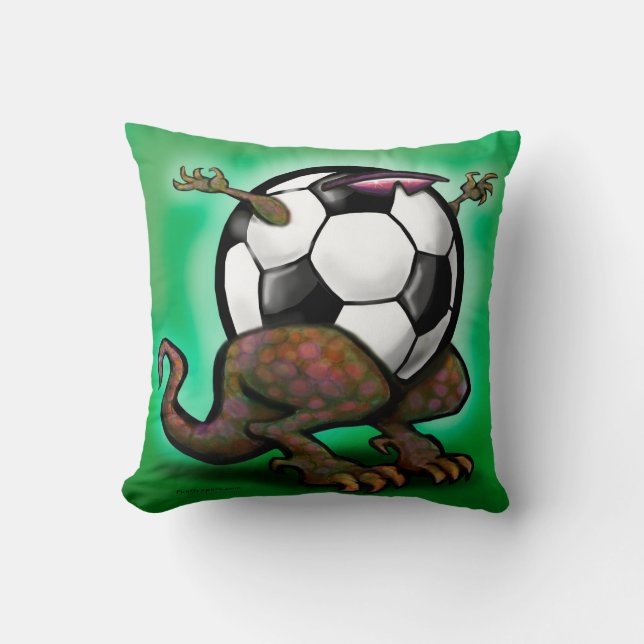 Almohada de lanzamiento de bestia de fútbol (Anverso)