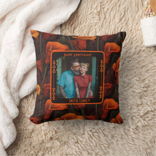 Almohada de lanzamiento de boda contemporánea para
