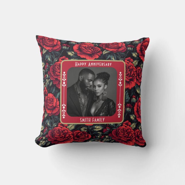 Almohada de lanzamiento de boda para cónyuge de mo (Anverso)
