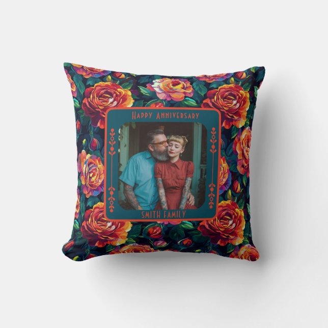 Almohada de lanzamiento de boda para padres modern (Anverso)