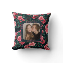 Almohada de lanzamiento de boda sentimental contem