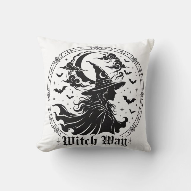 Almohada de lanzamiento de bruja (Anverso)