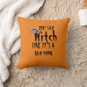 Almohada de lanzamiento de bruja descarada de Hall