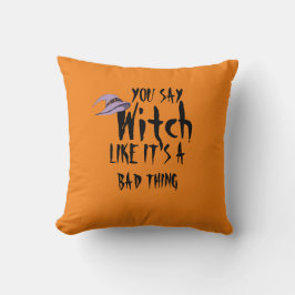 Almohada de lanzamiento de bruja descarada de Hall