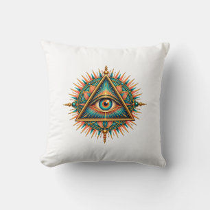 Almohada de lanzamiento de brújula dorada
