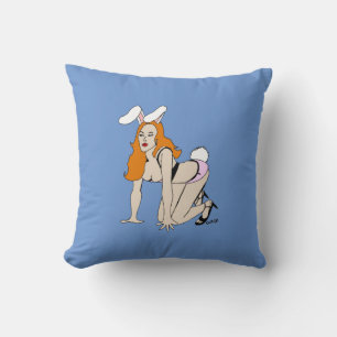almohada de lanzamiento de bunnigirl