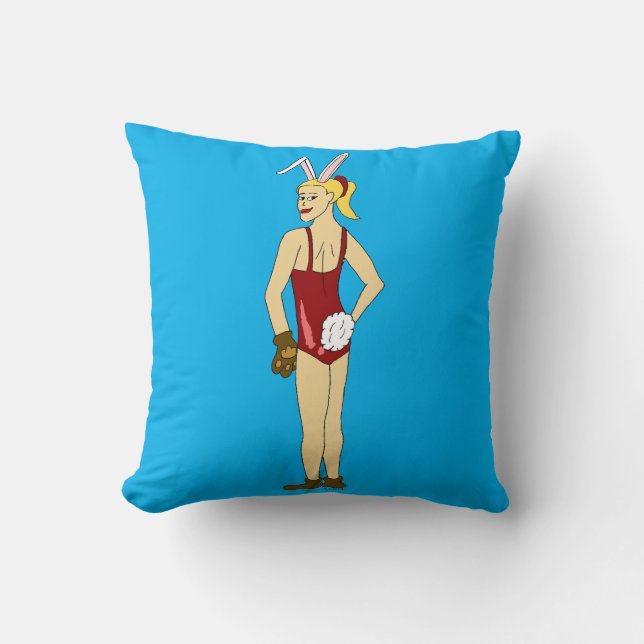 almohada de lanzamiento de bunnigirl (Anverso)