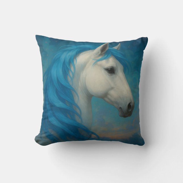 Almohada de lanzamiento de caballo de fantasía  (Anverso)