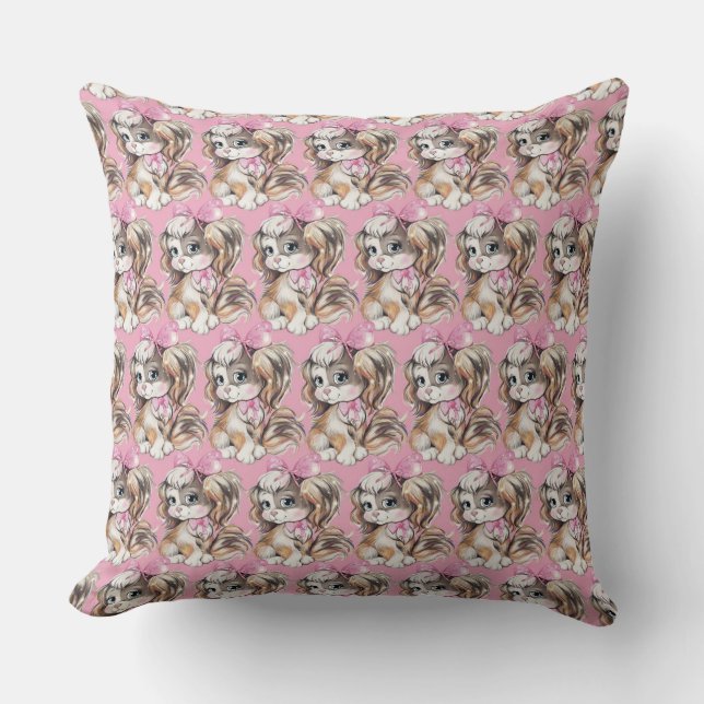 Almohada de lanzamiento de cachorro (Anverso)