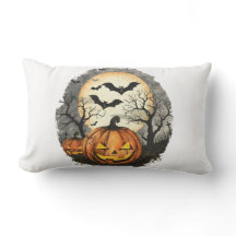Almohada de lanzamiento de calabaza de Halloween –