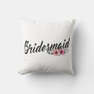 Almohada de lanzamiento de caligrafía de dama de h