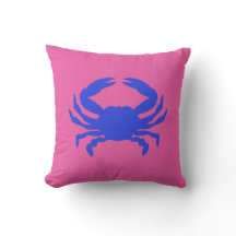 Almohada de lanzamiento de cangrejo azul