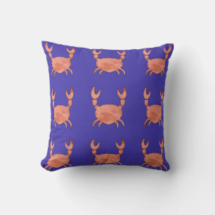Almohada de lanzamiento de cangrejo lindo