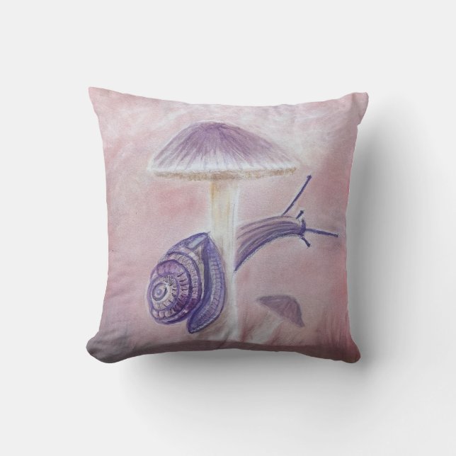 Almohada de lanzamiento de caracol en hongo (Anverso)