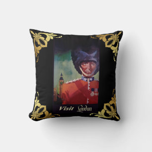 Almohada de lanzamiento de cartel de Londres