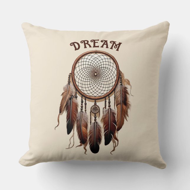 Almohada de lanzamiento de Cazador de Sueños  (Anverso)