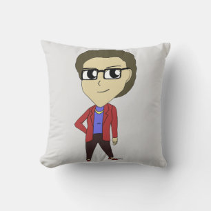 almohada de lanzamiento de chibi