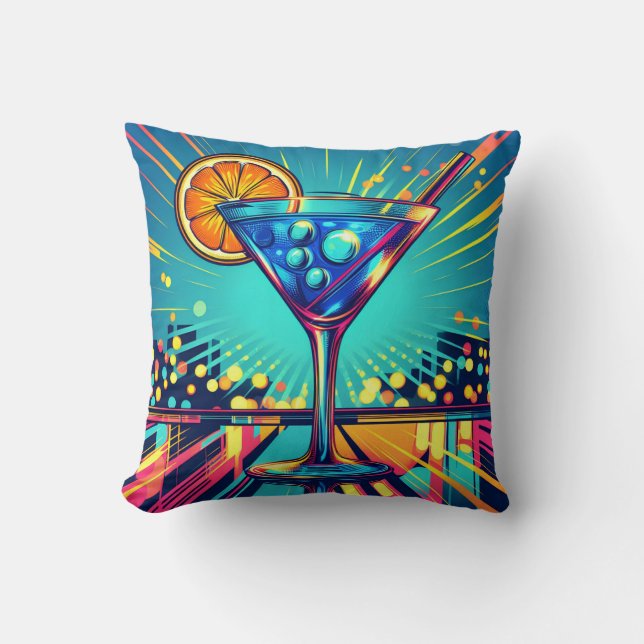Almohada de lanzamiento de cóctel (Anverso)
