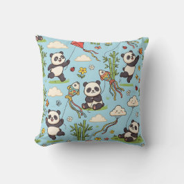 Almohada de lanzamiento de cometa de panda