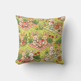 Almohada de lanzamiento de conejo de picnic