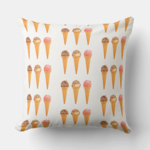 Almohada de lanzamiento de conos de helado