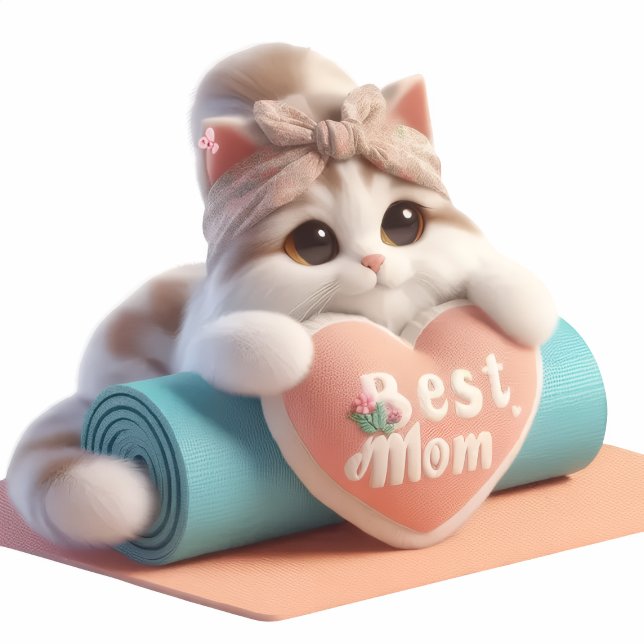 Almohada de lanzamiento de corazón de gato mamá li (Subido por el creador)