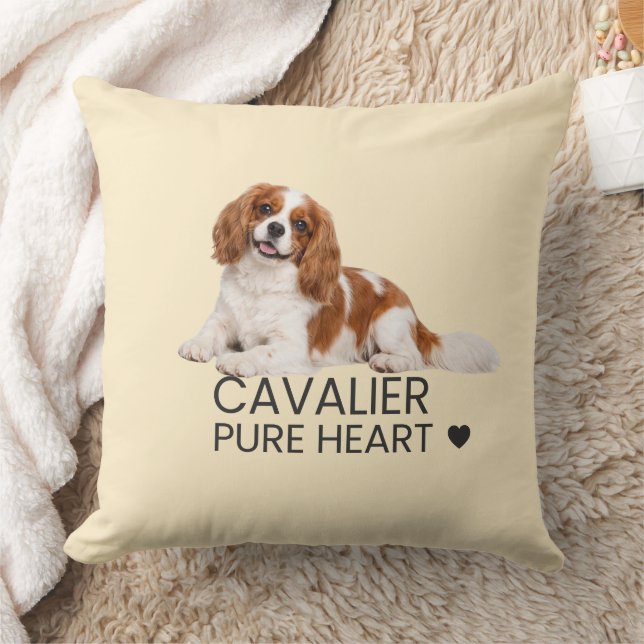 Almohada de lanzamiento de corazón puro Cavalier (Manta)