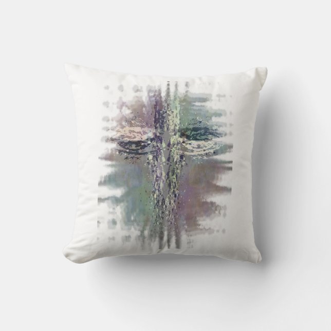 Almohada de lanzamiento de cruz grunge (Anverso)