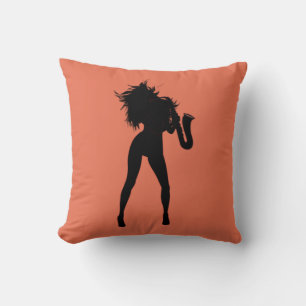 Almohada de lanzamiento de dama de jazz Elija colo