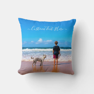 Almohada de lanzamiento de diseño de foto de masco