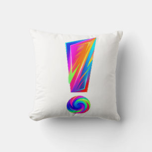 Almohada de lanzamiento de doble cara con signo de