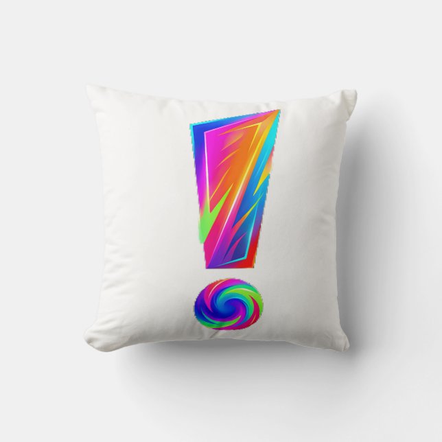Almohada de lanzamiento de doble cara con signo de (Anverso)