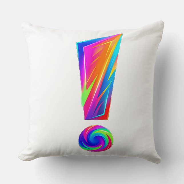 Almohada de lanzamiento de doble cara con signo de (Anverso)