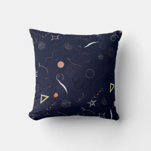 Almohada de lanzamiento de Doodle de noche estrell