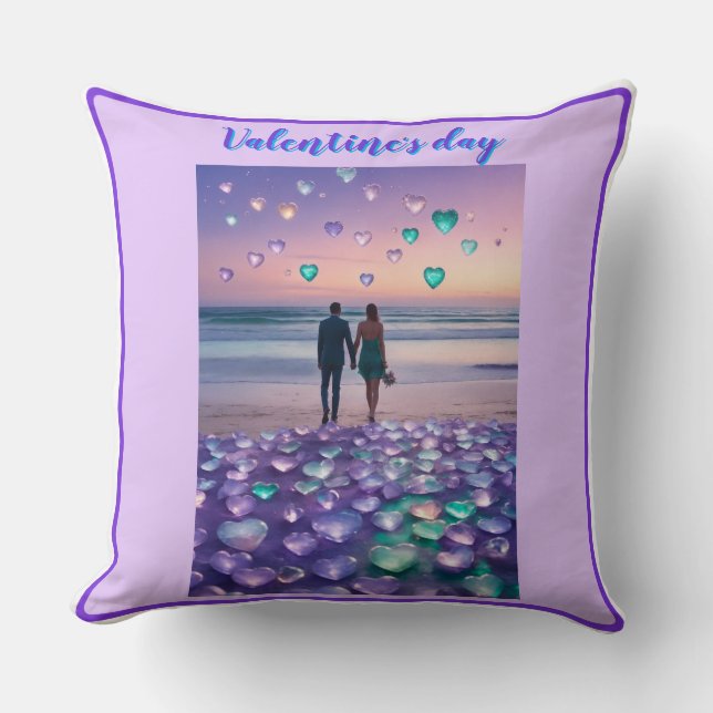 almohada de lanzamiento de el día de San Valentín (Anverso)
