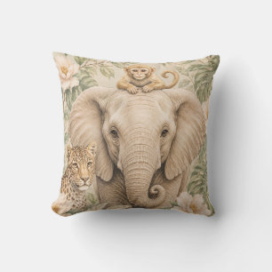Almohada de lanzamiento de elefante de Safari botá